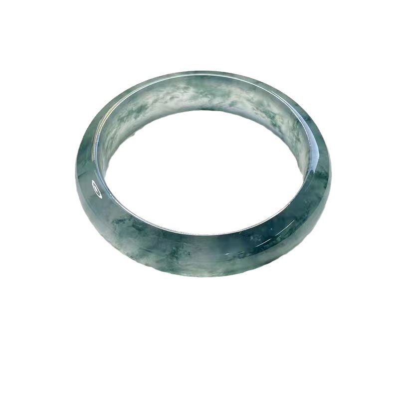 Ice Seed Splash Pattern Bracelet Jadeite Color Quartzite Jade Bracelet Imitation Single Dragon Jade Live Broadcast