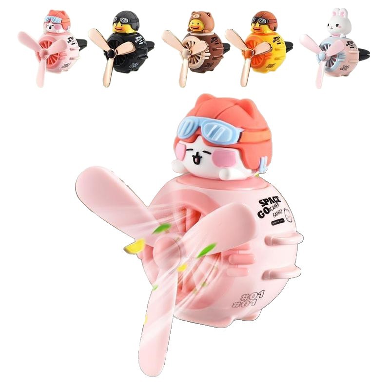Air Vent Car Aromatherapy Cute Cartoon Car Perfume Scented Paper Car Accessories Aromatherapy Ornament Pink