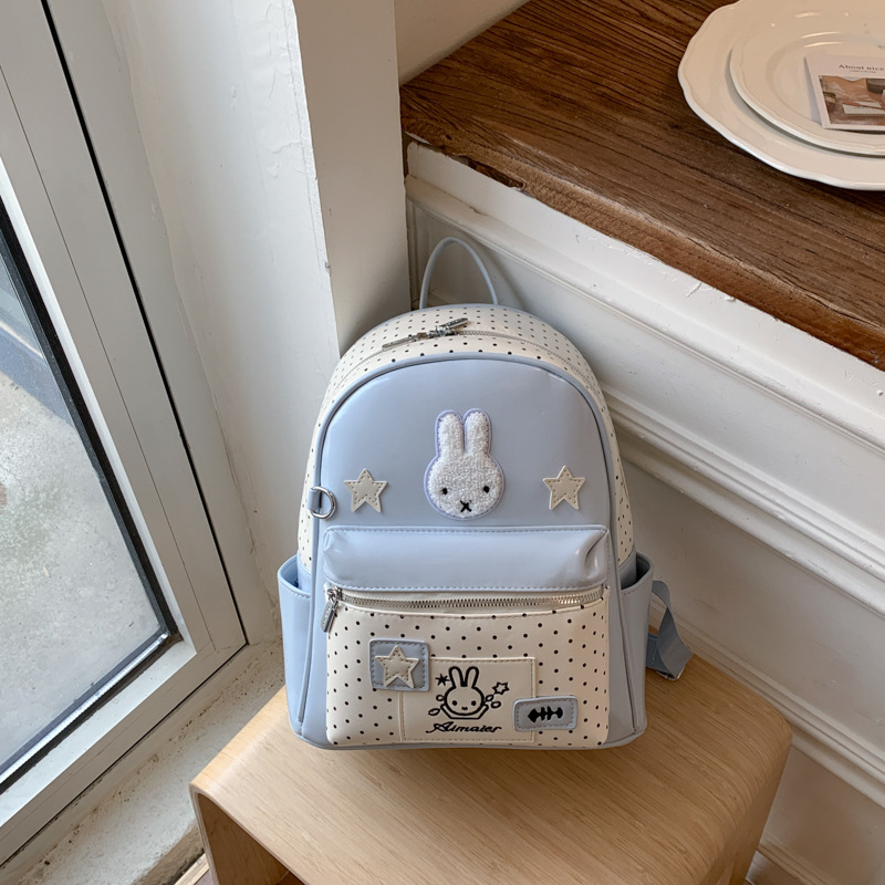 Cute Polka Dot Miffy Rabbit Backpack 2026 New Casual Commute School Bag