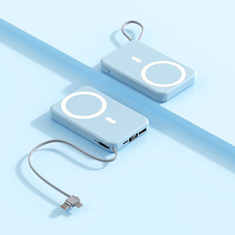 MagSafe Magnetic Wireless Power Bank 10000mAh Large Capacity Foldable Stand 15W Mobile Power