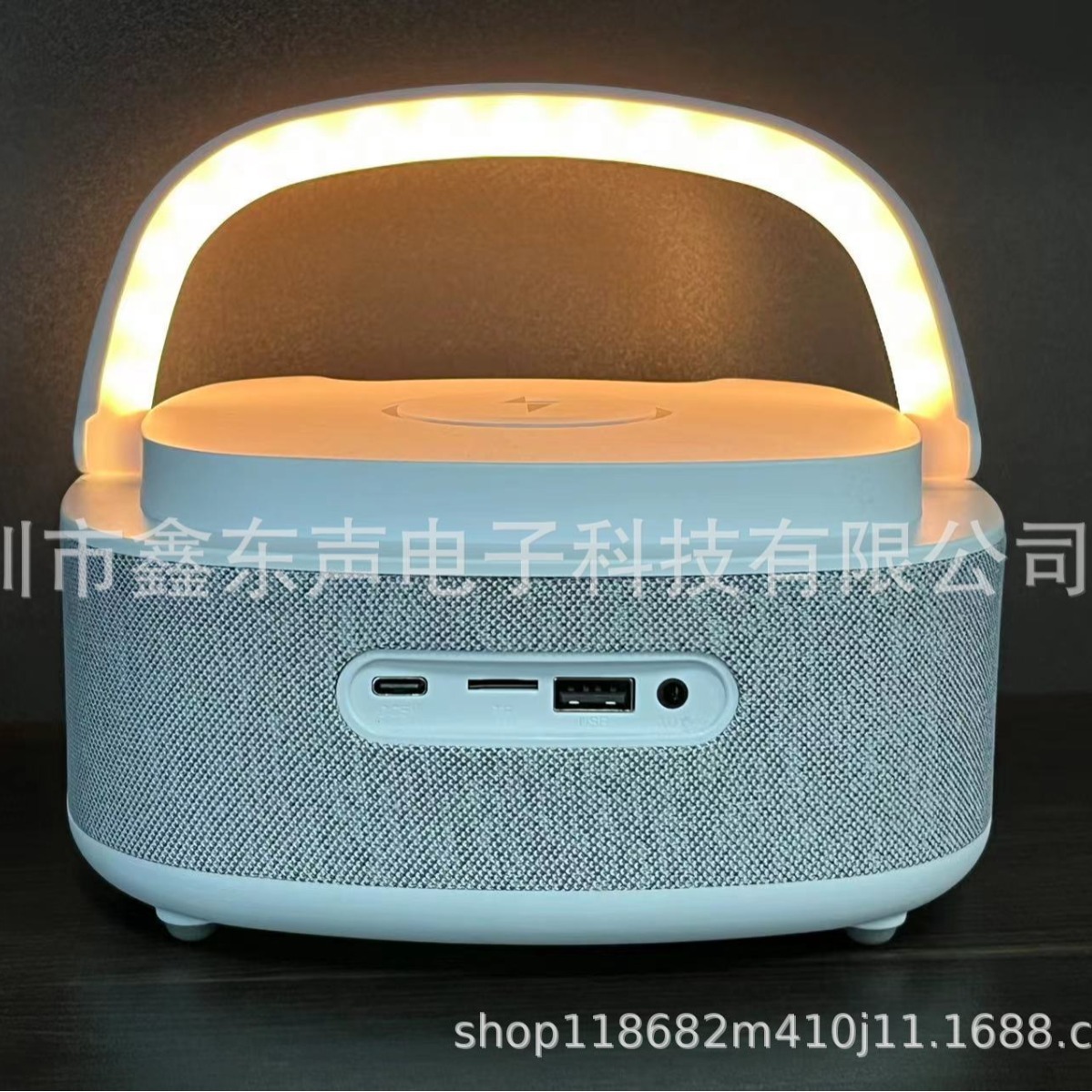 S301 New LED Display Clock Alarm Timer Wireless Charging White Noise High Power Bluetooth Speaker