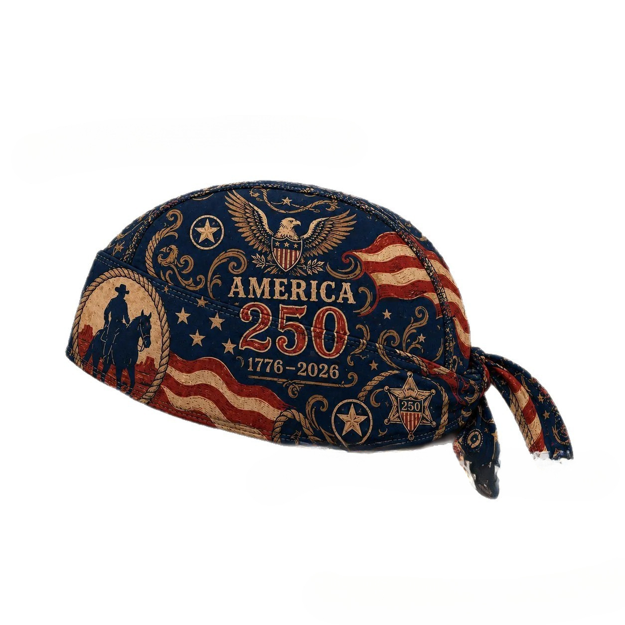 250 Cycling Pirate Hat Biker Headwrap Anniversary Motorcycle Headwrap
