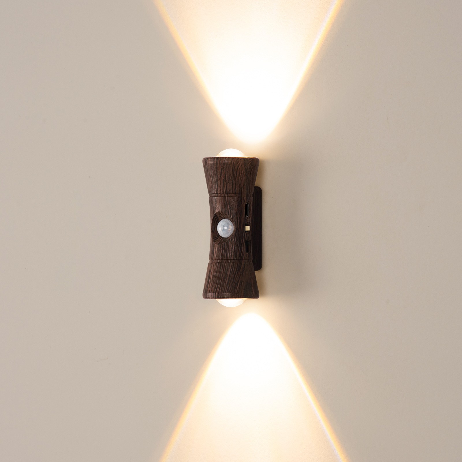 LED No Drilling No Wiring Magnetic Human Body Induction Wall Light Charging Bedroom Bedside Atmosphere Night Light