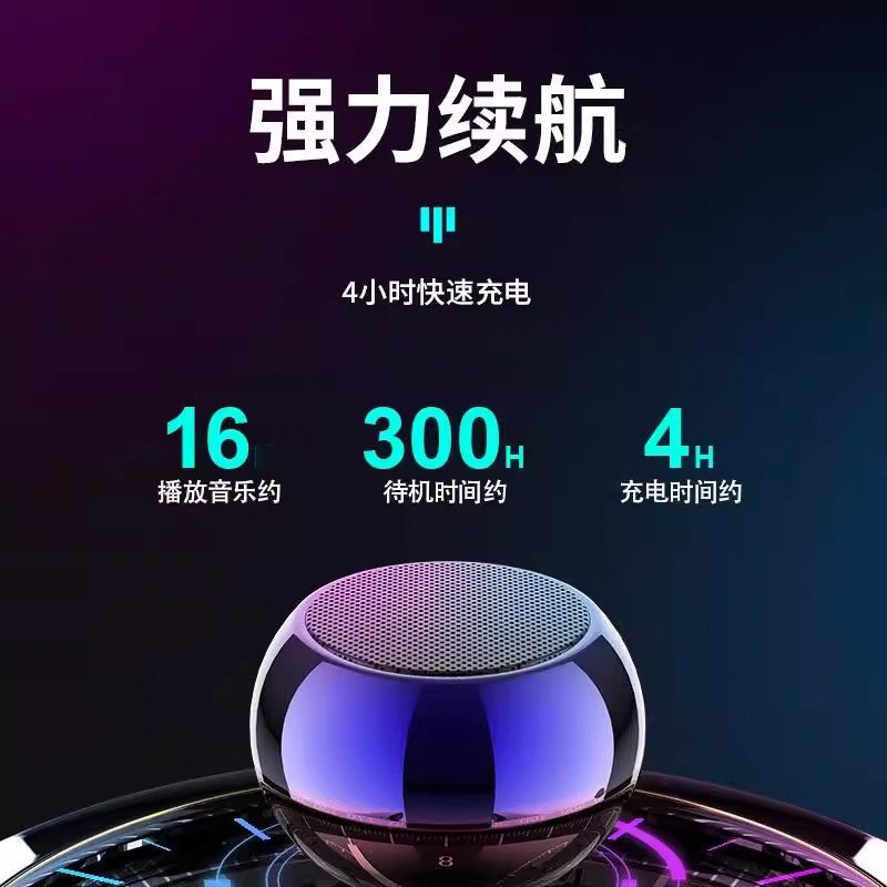 M3 Home Bluetooth Speaker Mini Speaker Subwoofer Portable Outdoor Desktop Audio