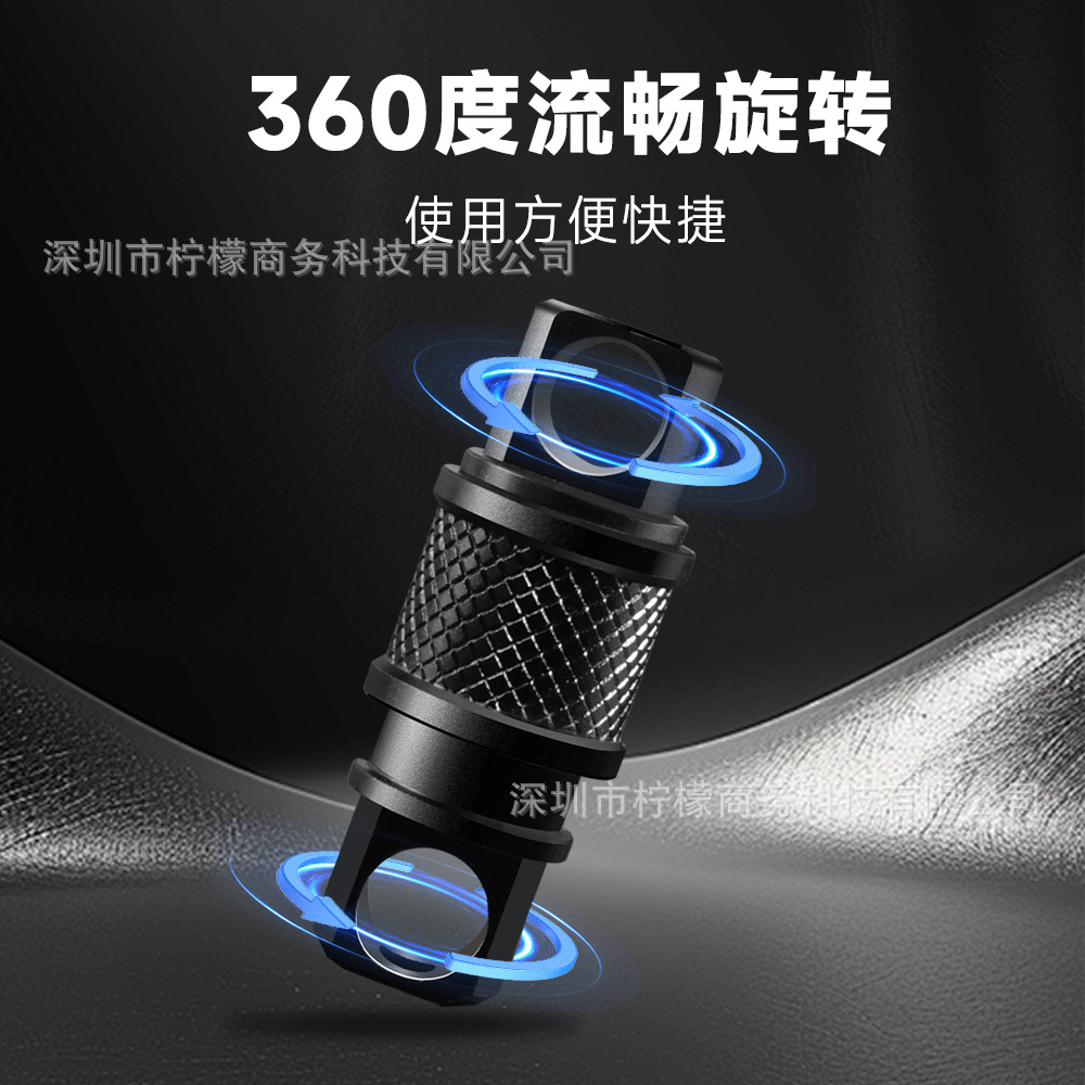 Mini Portable Ultra-light Aluminum Alloy Universal Buckle Outdoor Convenient Hanging Buckle 360-degree Rotating Detachable Keychain