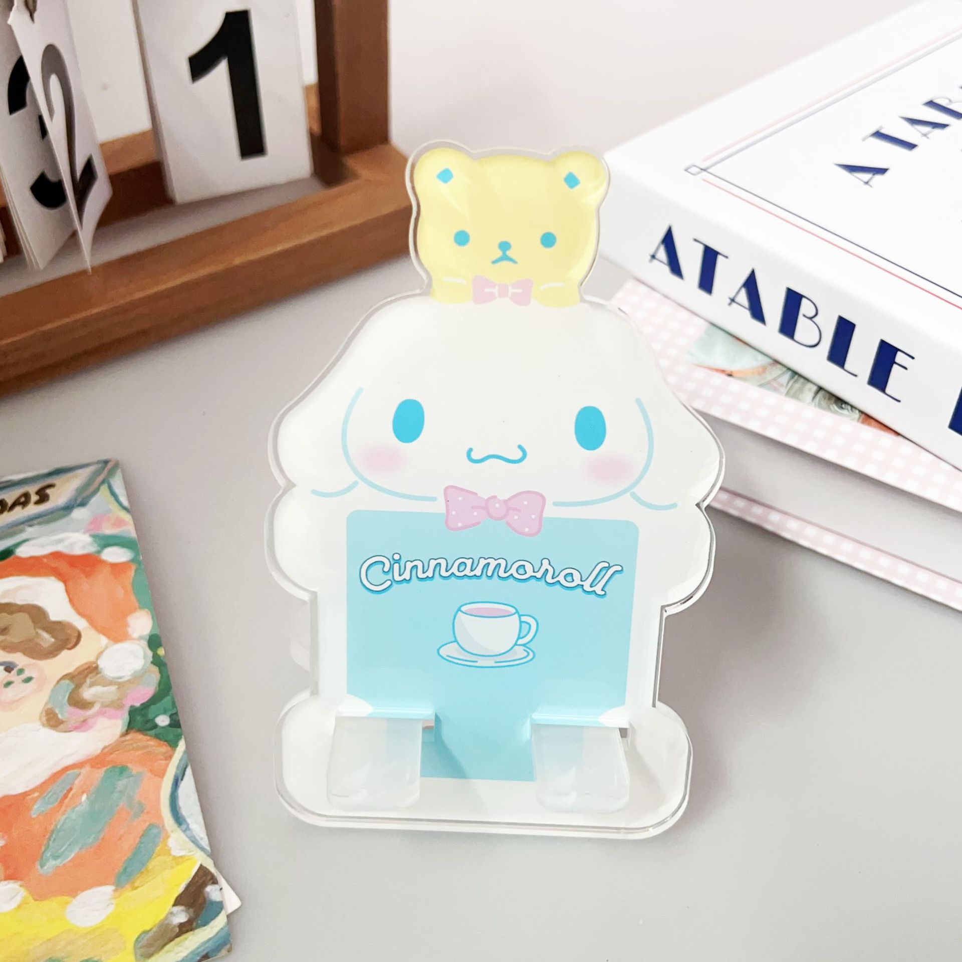 Thickened 5mm Cartoon Desktop Stand Acrylic Kuromi Pochacco Tablet Phone Stand