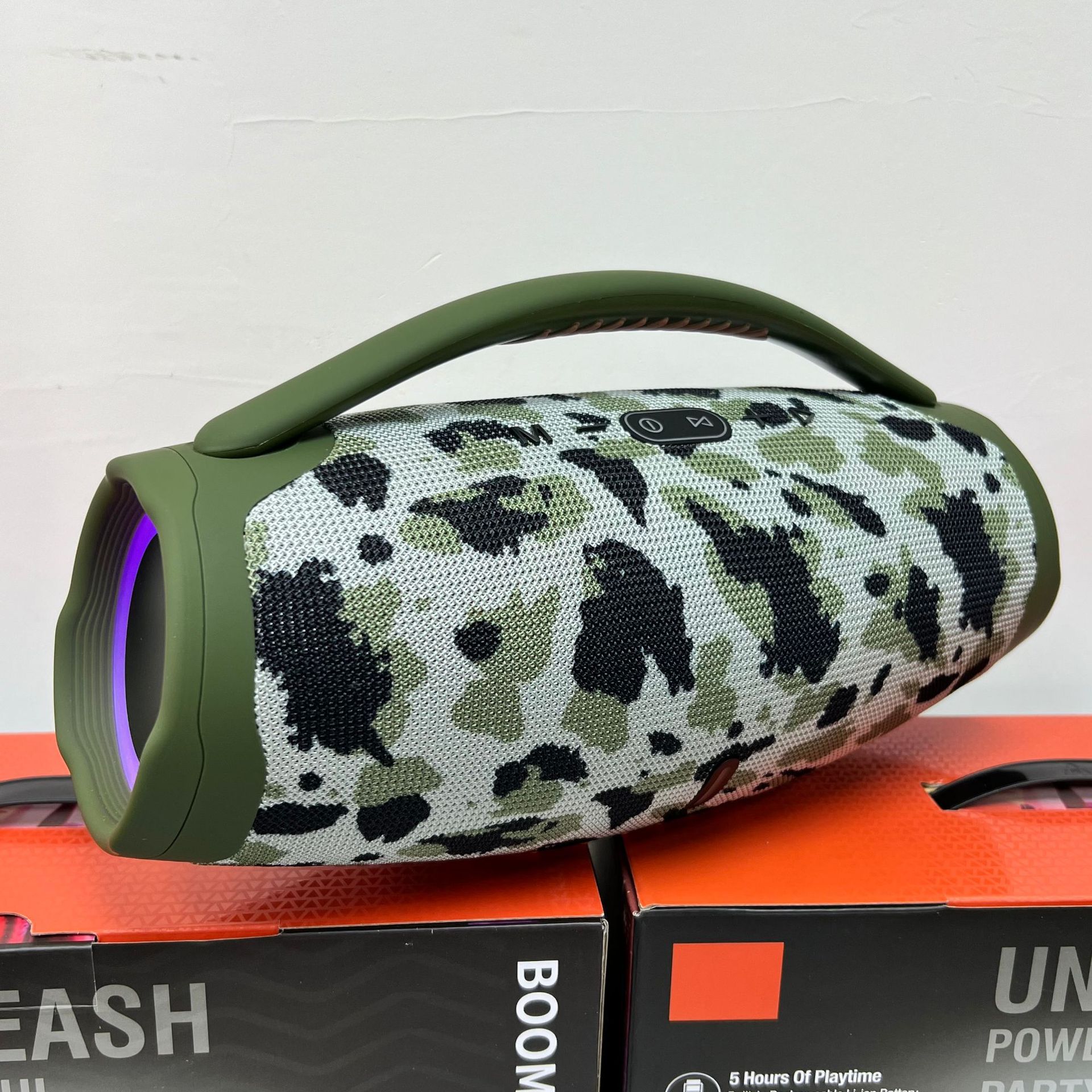 Big War God Third Generation Bluetooth Speaker Portable Color Light Bass Outdoor Wireless Card Amplifier Bluetooth Player