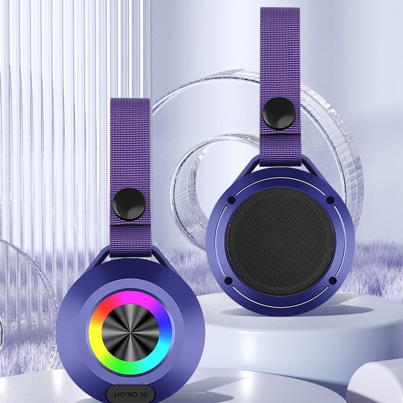 Mini Bluetooth Small Speaker Riding Hiking Wireless Bass Outdoor Waterproof Portable Gift Pendant Speaker