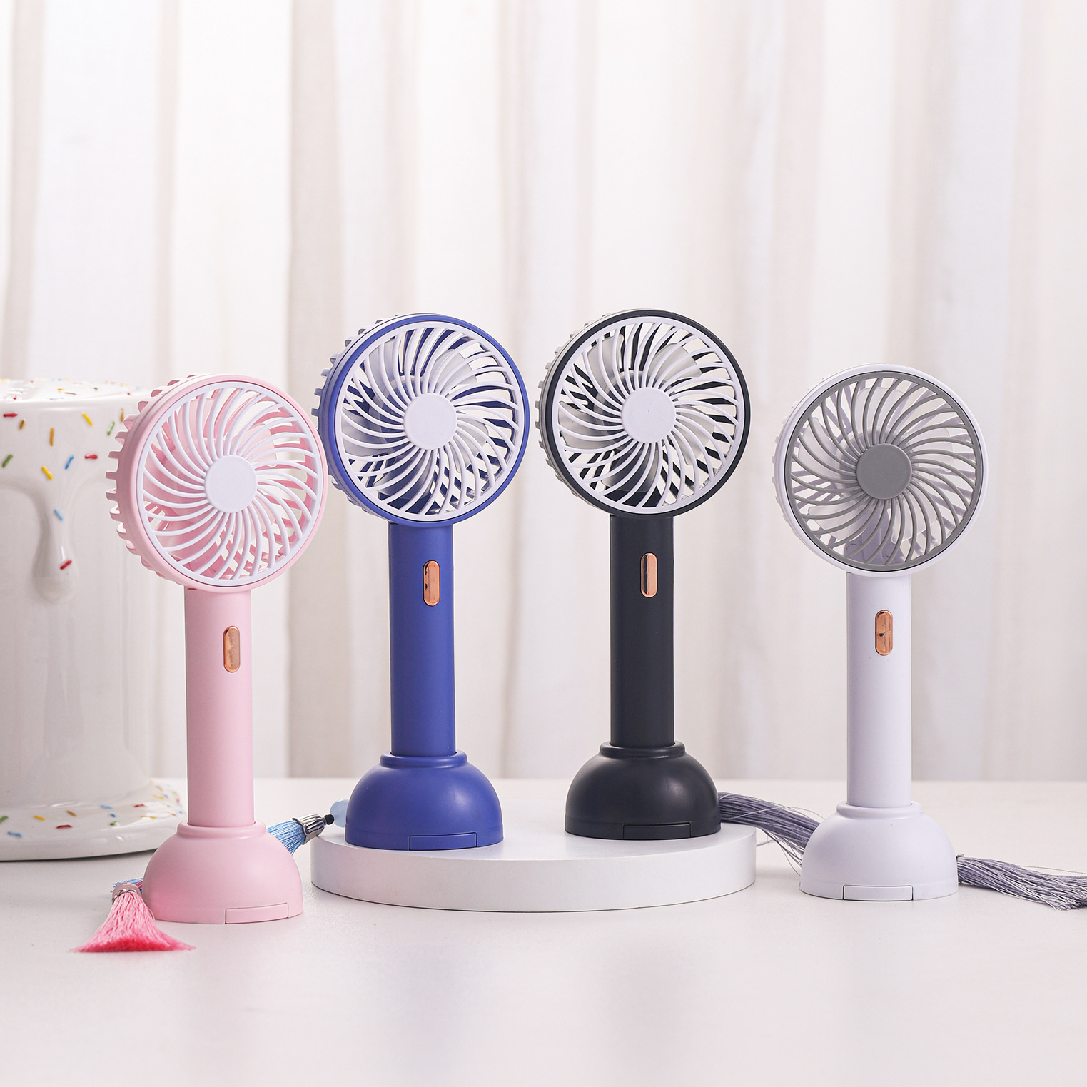 Mini Lithium Battery Small Fan Japanese and Korean New Mini USB Charging Cartoon Portable