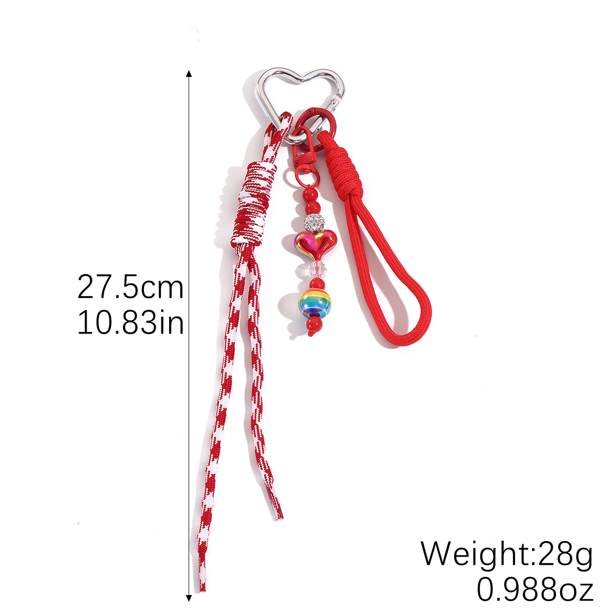 Dopamine hand-woven hanging rope sweet bag pendant multi-purpose woven keychain