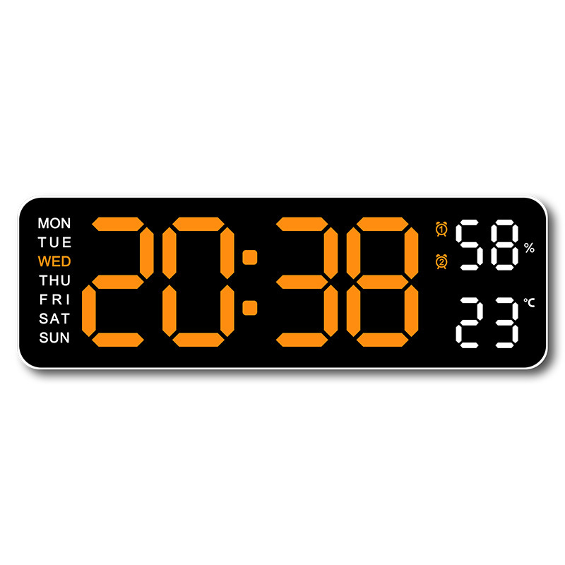 5503 Electronic Clock Simple Multifunctional Rectangle Large Font Alarm Clock Hanging or Standing