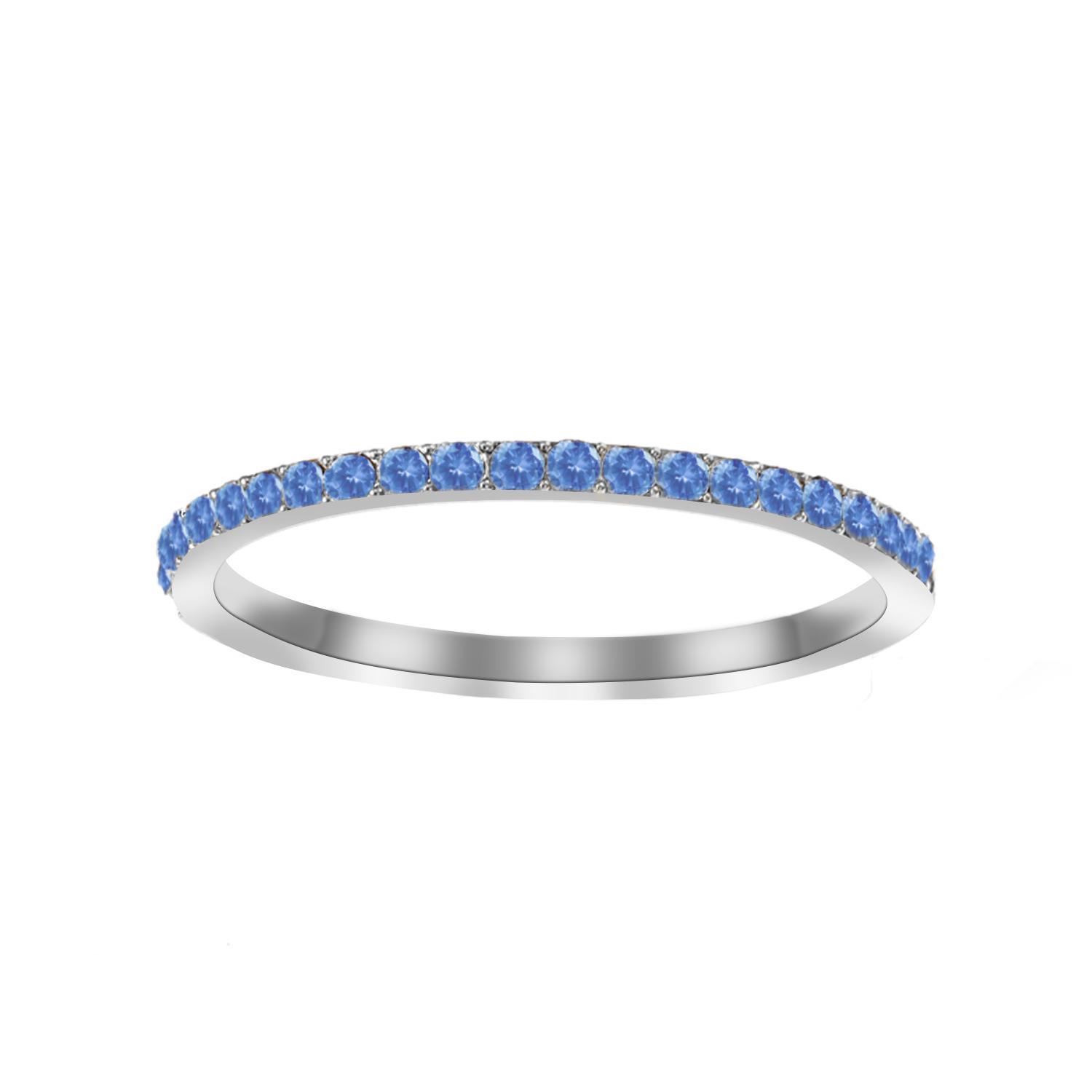 eManco Colorful Rhinestone Ring Full Diamond Stainless Steel Ring Birthstone Zircon Ring Minimalist Index Finger Ring