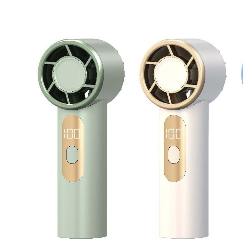 New PCX-26-J01 Turbo High-speed Fan Outdoor Portable LED Digital Display Mini Handheld Small Fan