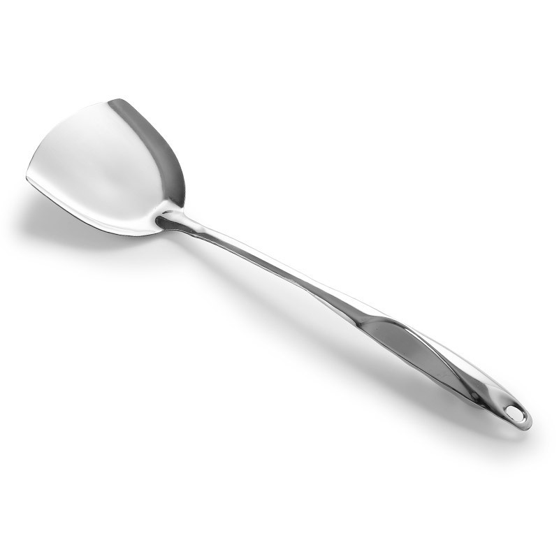 201 hollow handle stainless steel kitchenware S-shaped spatula set, slotted spoon, soup spoon, frying spatula, noodle spatula, wok spatula
