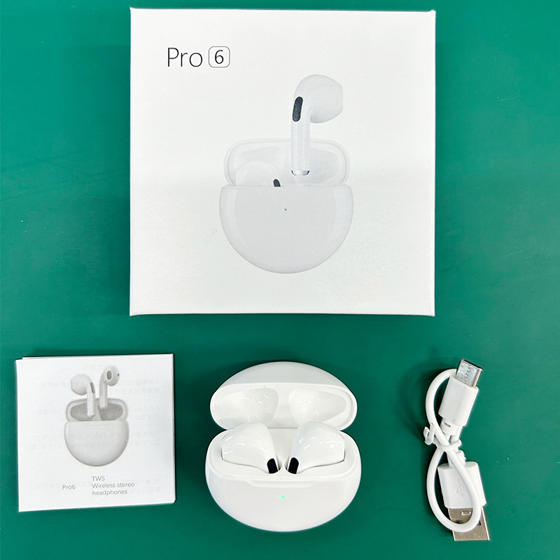 Huaqiangbei Fourth Generation Pro4 Jieli TWS True Wireless Bluetooth Earphones Pro6 Large Battery 2026 New