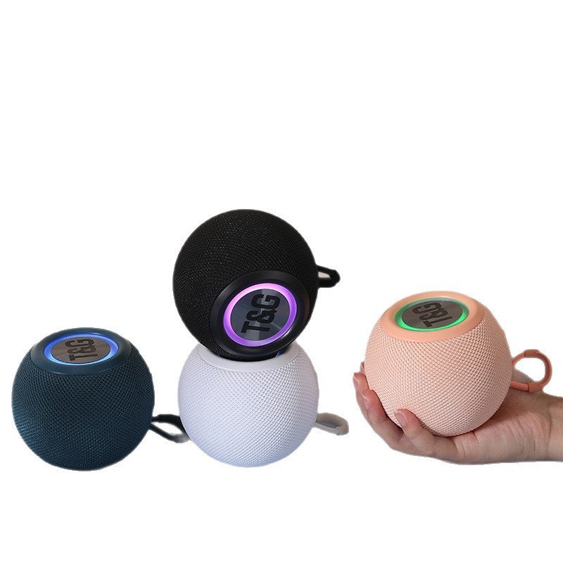 TG337 Bluetooth Speaker Wireless Colorful Light Fabric Card Slot Heavy Bass Outdoor Portable Mini Bluetooth Speaker