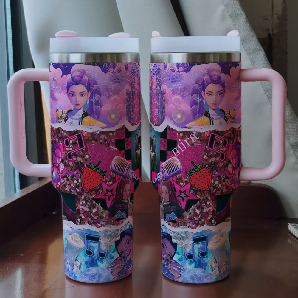 Car cup K-POP Huntrix 40oz Rumi Mira Zoey ice霸 cup
