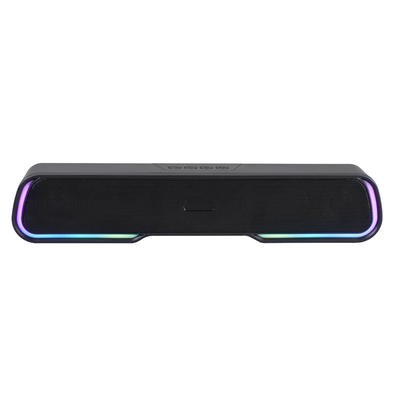 RGB Light Bluetooth Speaker Wireless Glow Portable Long Strip Desktop Small Sound Bar