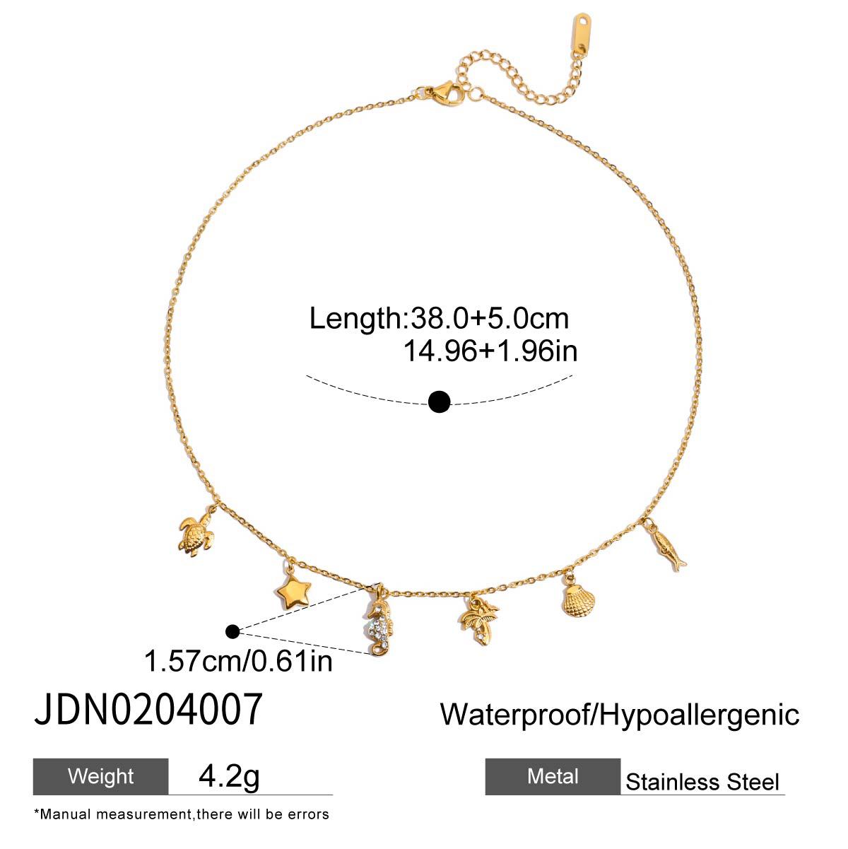 Jieding titanium steel pearl necklace niche collarbone chain accessories women stainless steel neck ornament
