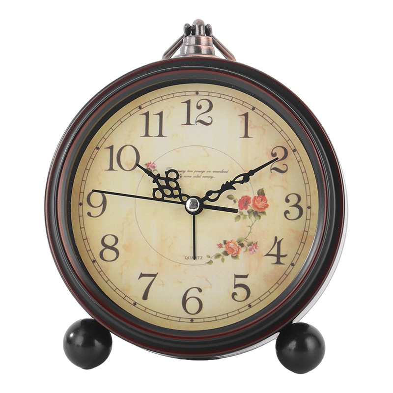 Alarm clock desktop table clock ornament desk clock silent old man clock bedroom clock desk clock