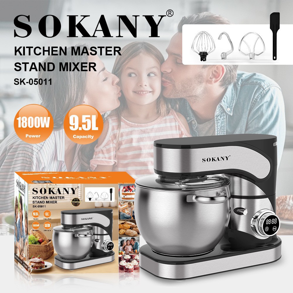 Special Household Dough Machine Stainless Steel Mixer Mixing Chef Machine Commercial Kneading Machine 18L Mixer