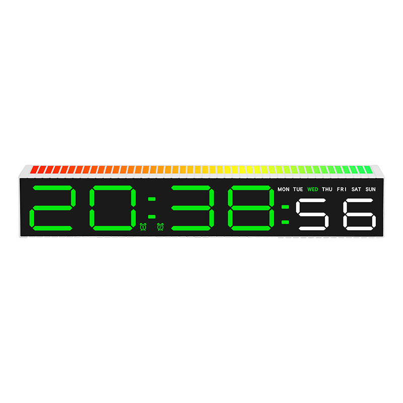LED Electronic Clock Simple Alarm Clock Pickup Light Clock Electronic Clock Bedside Ornament 5517