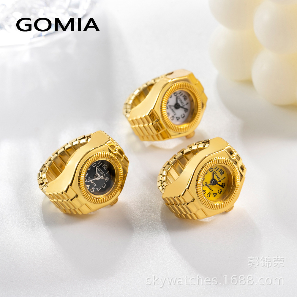 GOMIA//EB Rivet Heart Octagonal Ring Watch