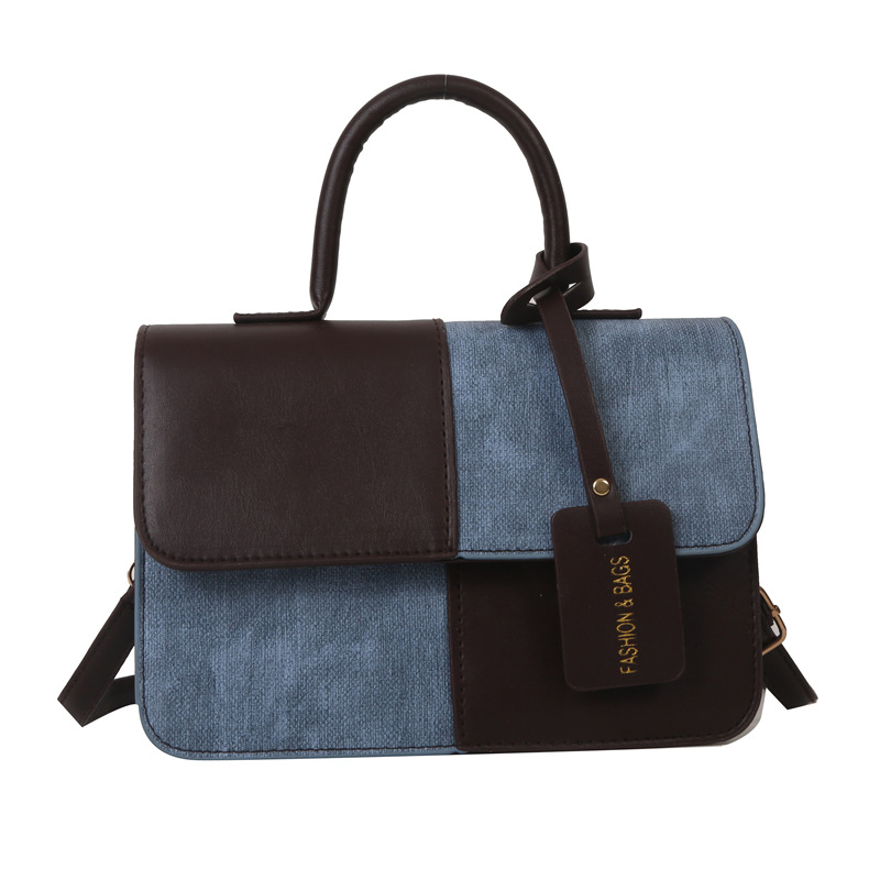 Patchwork Texture Handbags 2023 Summer Commute Shoulder Crossbody Bags Small Square Bags
