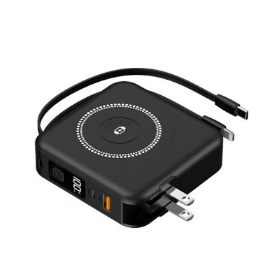 22.5W cable magnetic watch charging wireless fast charging 10000mAh power bank five-in-one with plug wall charger