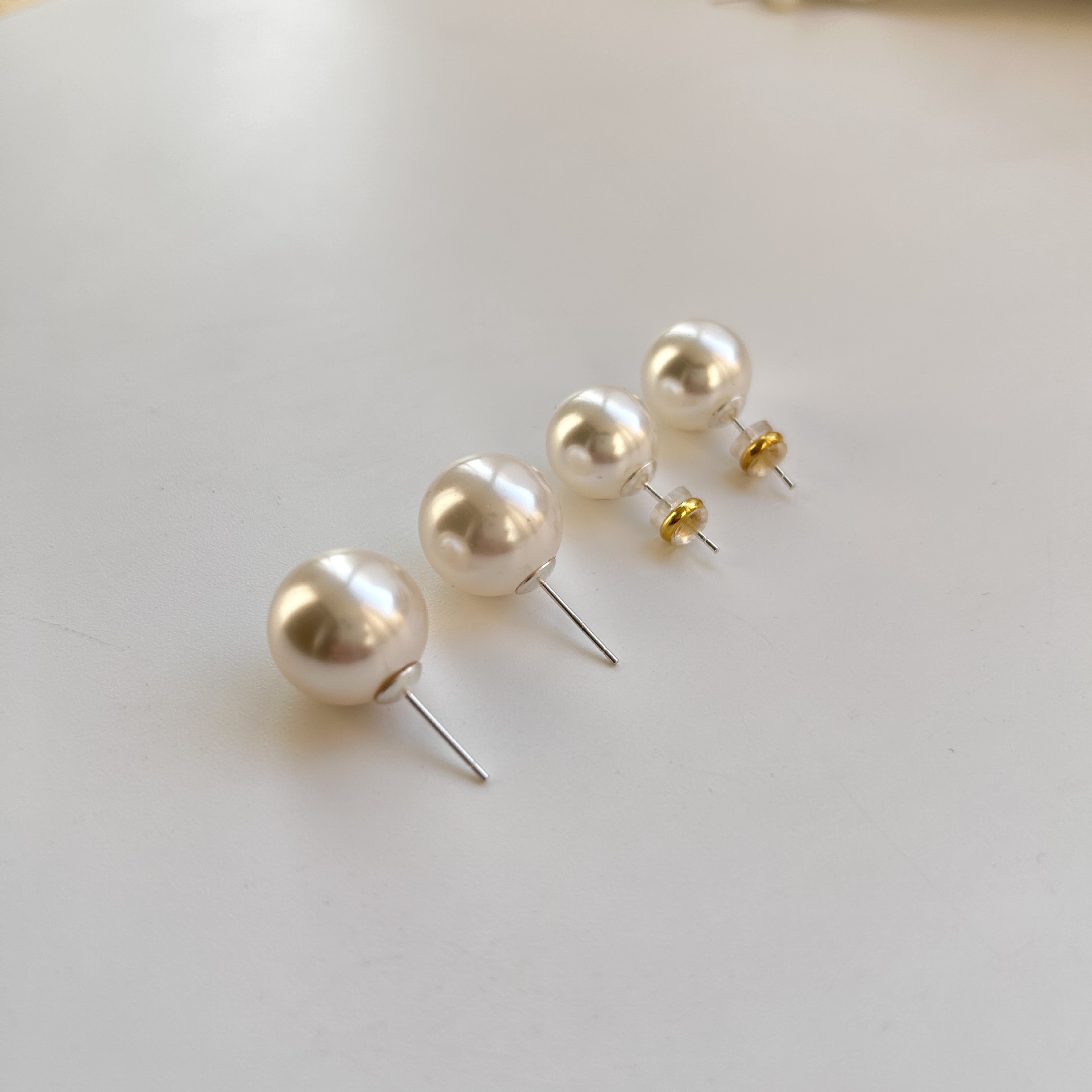 fever pearl stud earrings for women S999 925 silver earrings ear accessories