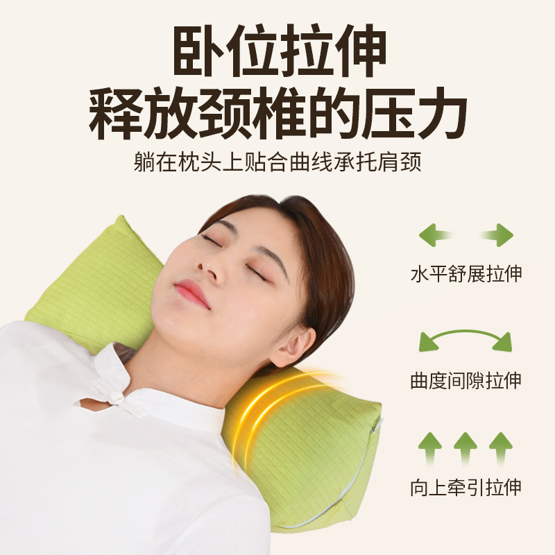 Buckwheat Triangle Cervical Pillow Buckwheat Pillow Home Cervical Triangle Pillow Neck Protection Herbal Pillow Gift Box Gift Package