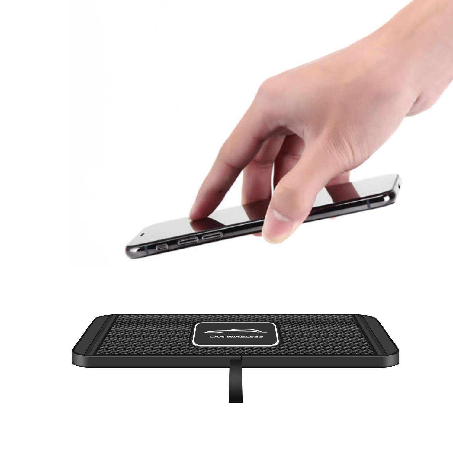 New car anti-slip pad wireless charger smart 15W fast charging compatible with Apple phones for car interior