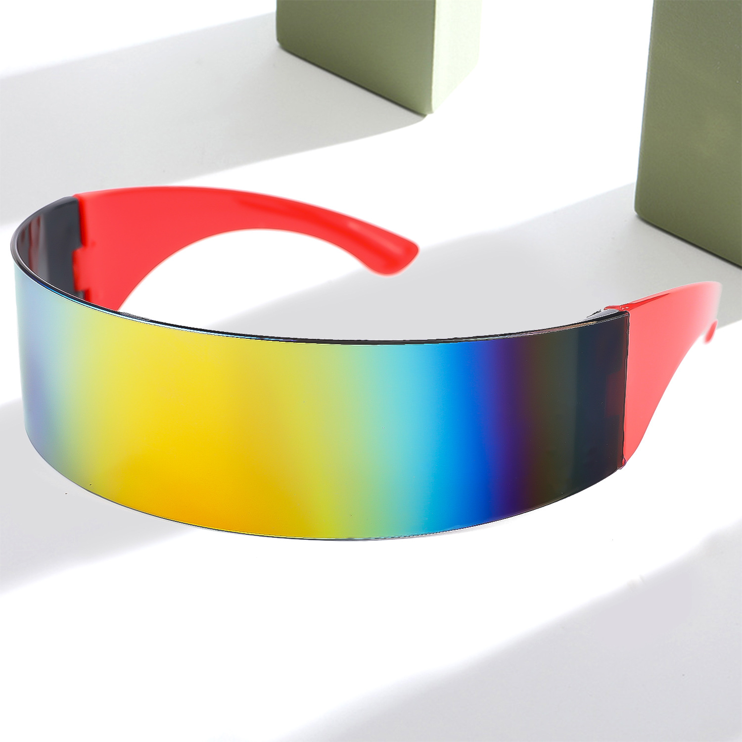 Headband Party Sunglasses, Party Sunglasses, One-Piece Mirror