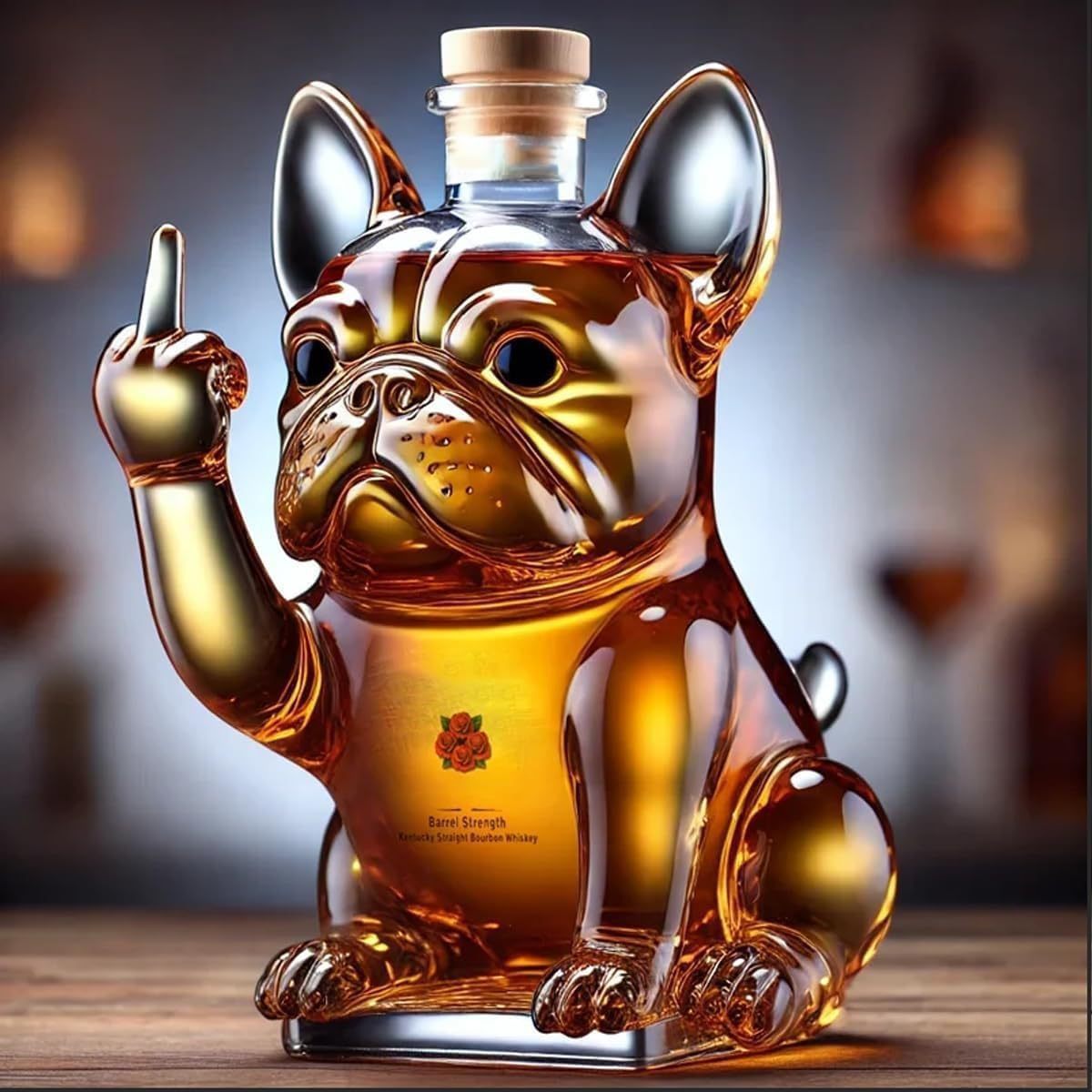 New Funny Whiskey Dog Bottle animal shar pei dog whiskey bottle vodka wine set
