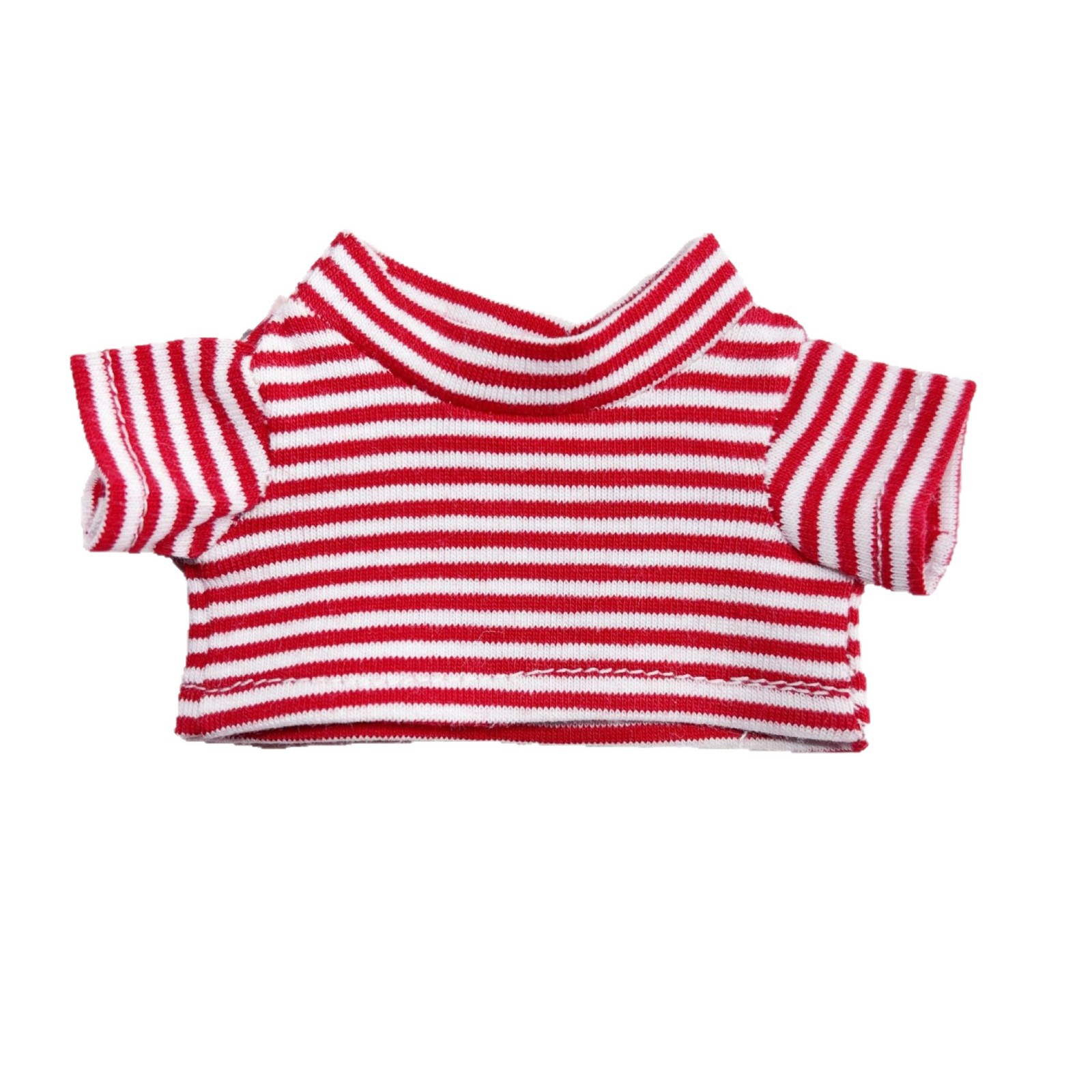 Striped T-shirt Doll Clothes 14cm Gate Dog Clothes Top Plush Toy Doll Plush Accessories Short Sleeve