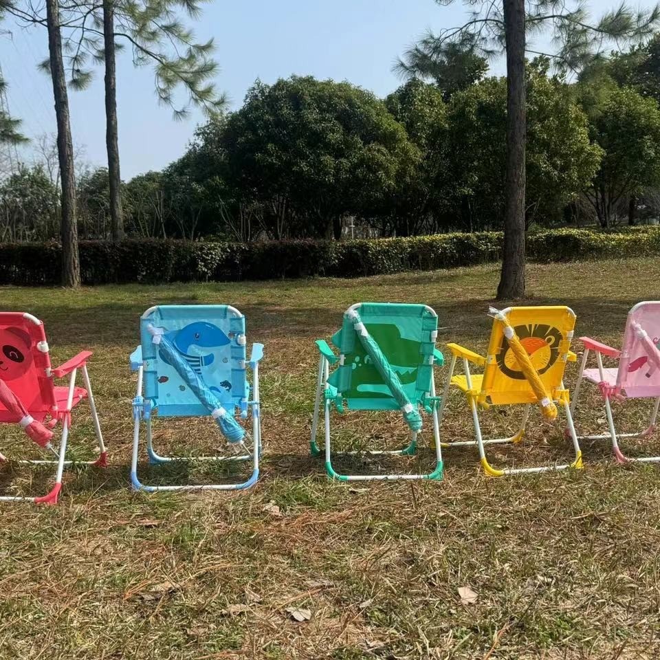 Outdoor new baby photo seat stool, children's umbrella small chair cartoon infant board sunshade beach