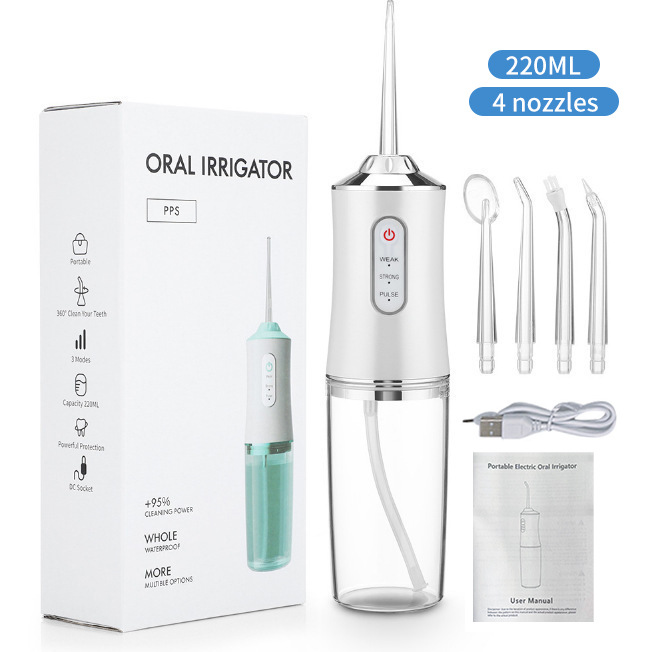 Portable Electric Oral Irrigator Household Tooth Cleaner Teeth Cleaning Device Oral Care Water Flosser