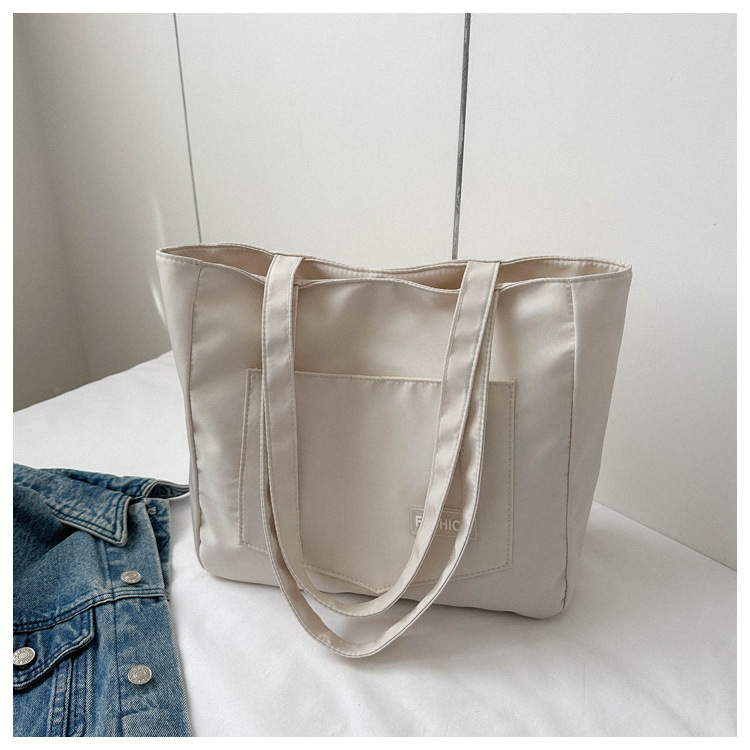 Spring and Summer New Tote Bag Women 2026 Casual Canvas Single Shoulder Bag Student Handbag Shopping Bag