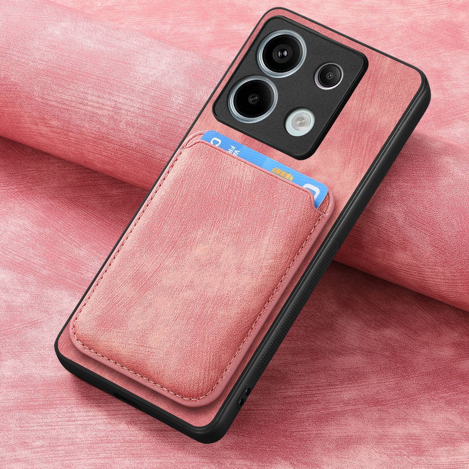 Applicable for Redmi Note 15 Pro phone case magnetic card holder Xiaomi 17 leather poco F8 pro protective case