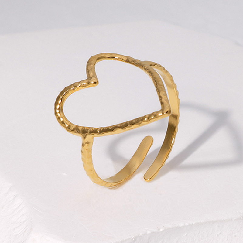 Titanium steel ring open finger ring drip oil simple stainless steel ring