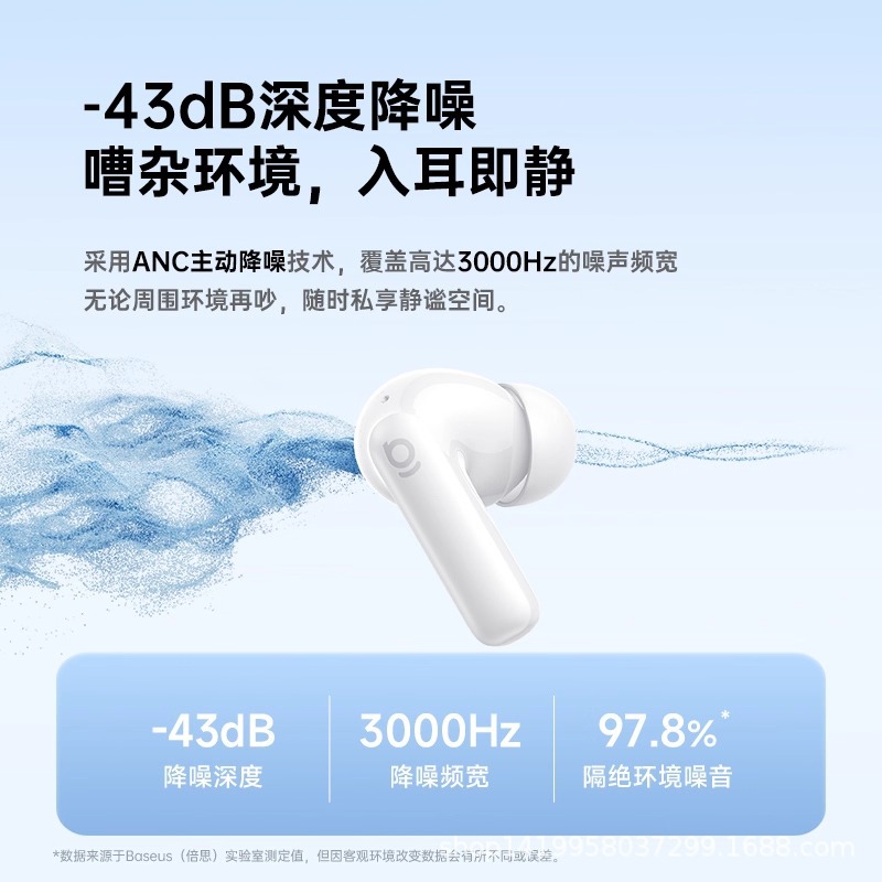 Applicable BP1 NC In-Ear True Wireless Noise Cancelling Bluetooth Earphones Deep Noise Cancellation Ultra Long Battery Life Custom Touch