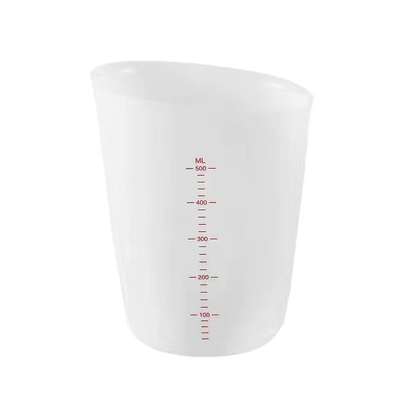 Baking tool silicone measuring cup, double scale ounce cup, high-temperature resistant, non-stick, kitchen DIY cake measuring cup