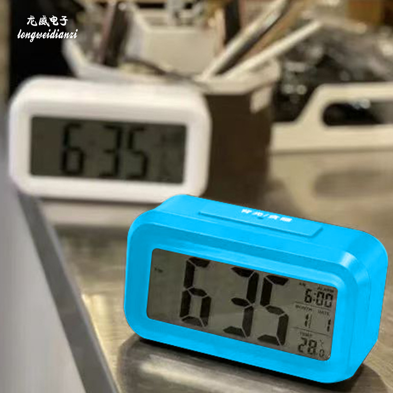 Smart Temperature Snooze Alarm Clock Backlight Electronic Alarm Clock [2179]