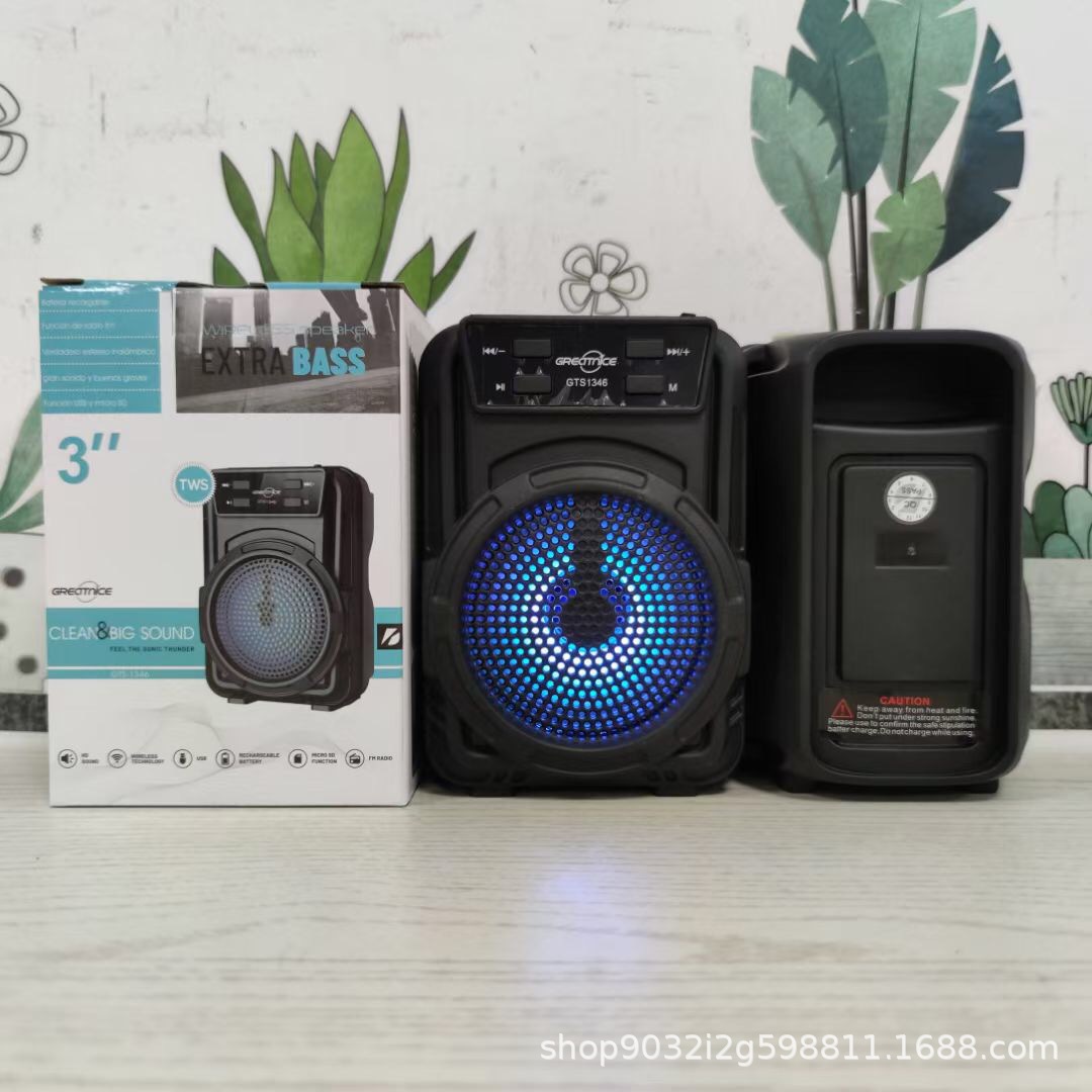 1360 Bluetooth Speaker Home Square Dance Mini Speaker Desktop Audio Bluetooth Speaker Subwoofer