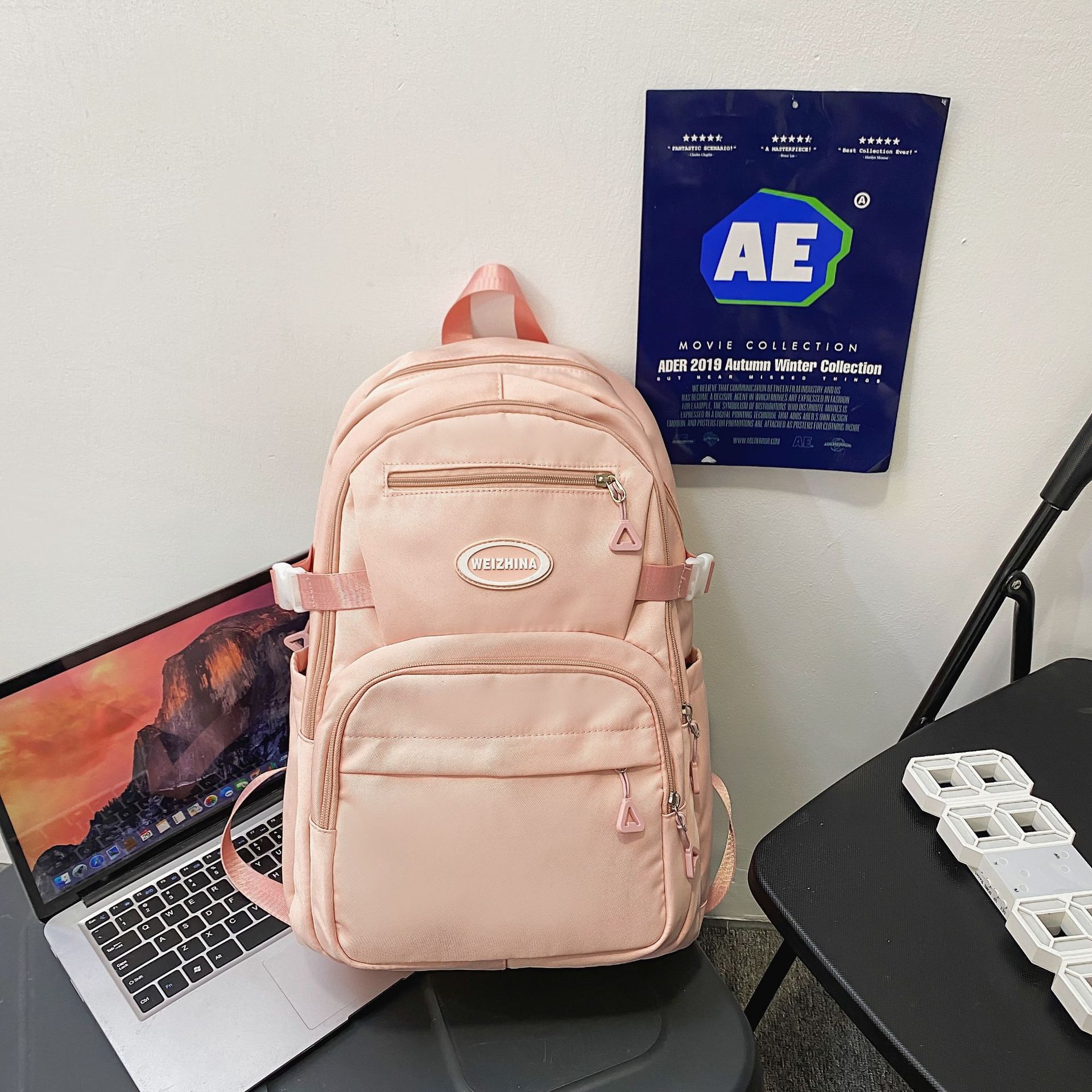 School Bag for College Women Travel Backpack for Junior High and High School Boys Men's Casual Simple Large Capacity Laptop Bag