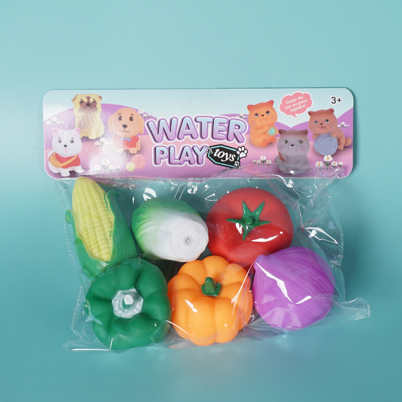 Cross-Border Baby Hand-Grabbing Ball Toy Manhattan Children's Soft Rubber Touch Massage Vinyl Educational Bath Toy Ball