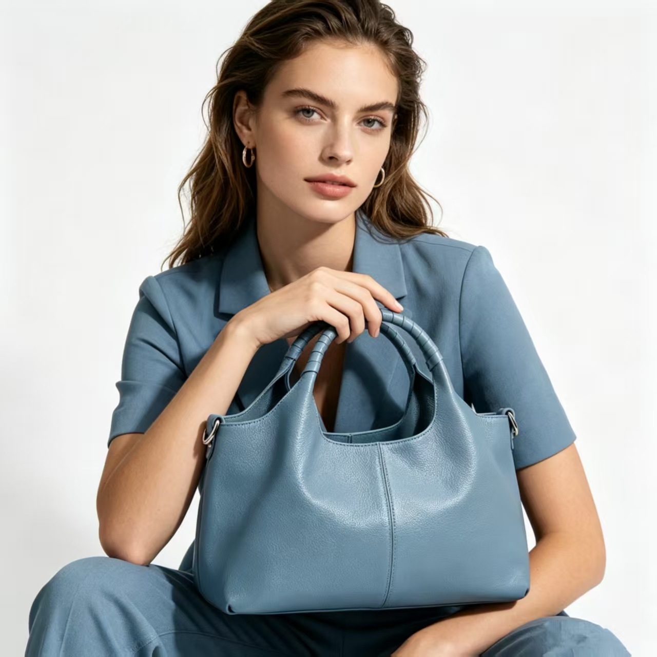 2025 Casual Large Capacity Soft Leather Crossbody Women's Single Shoulder Handheld Bag Style