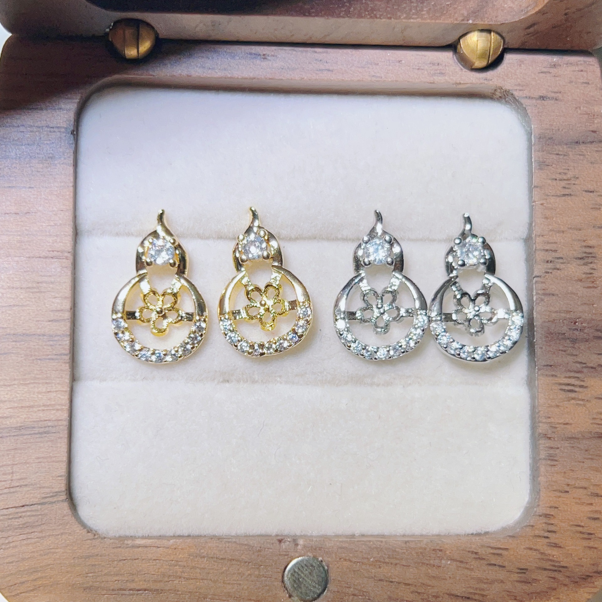 金色托（不含珠） · P1414小葫芦（6.5-7mm）