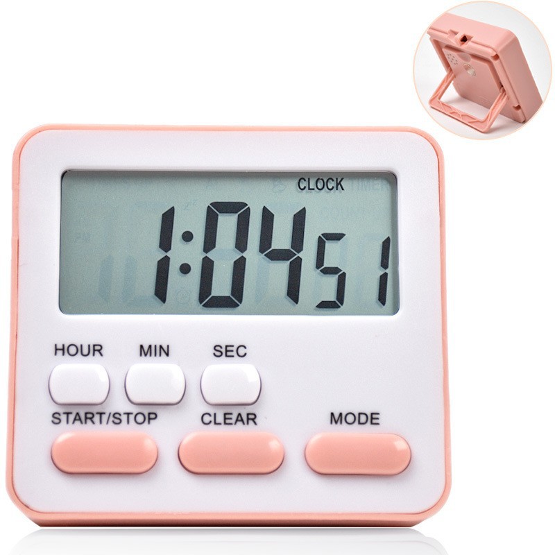 New Silent Multifunctional Timer Student Time Manager Kitchen Bedroom Timing Reminder Clock Alarm