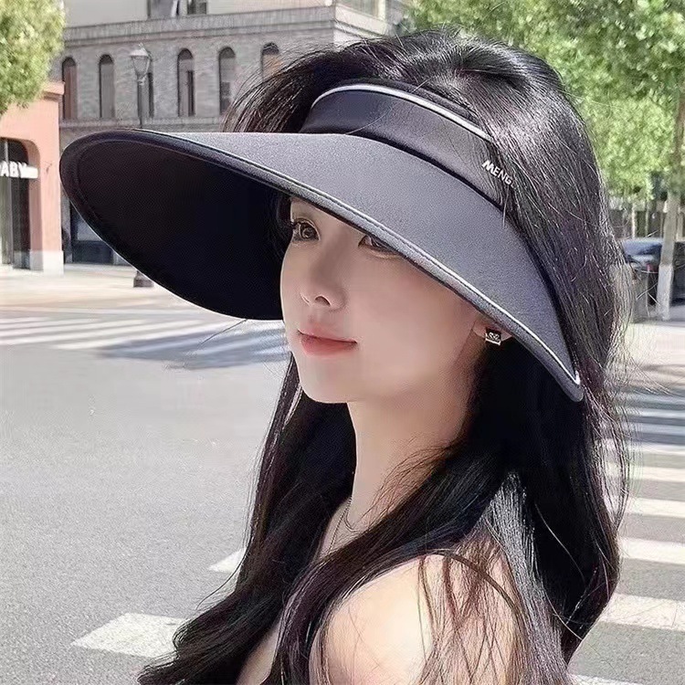 UPF50+ Sun Hat for Women, UV Protection, Summer, Extra Wide Brim, Hollow Top, Sunshade Hat, Ice Silk Sun Hat